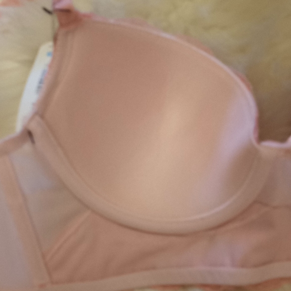 Rene Rofe Pink Lace & Satin Bra - Picture 15 of 16